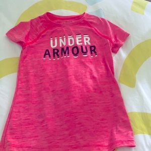 Hot pink girls workout tee